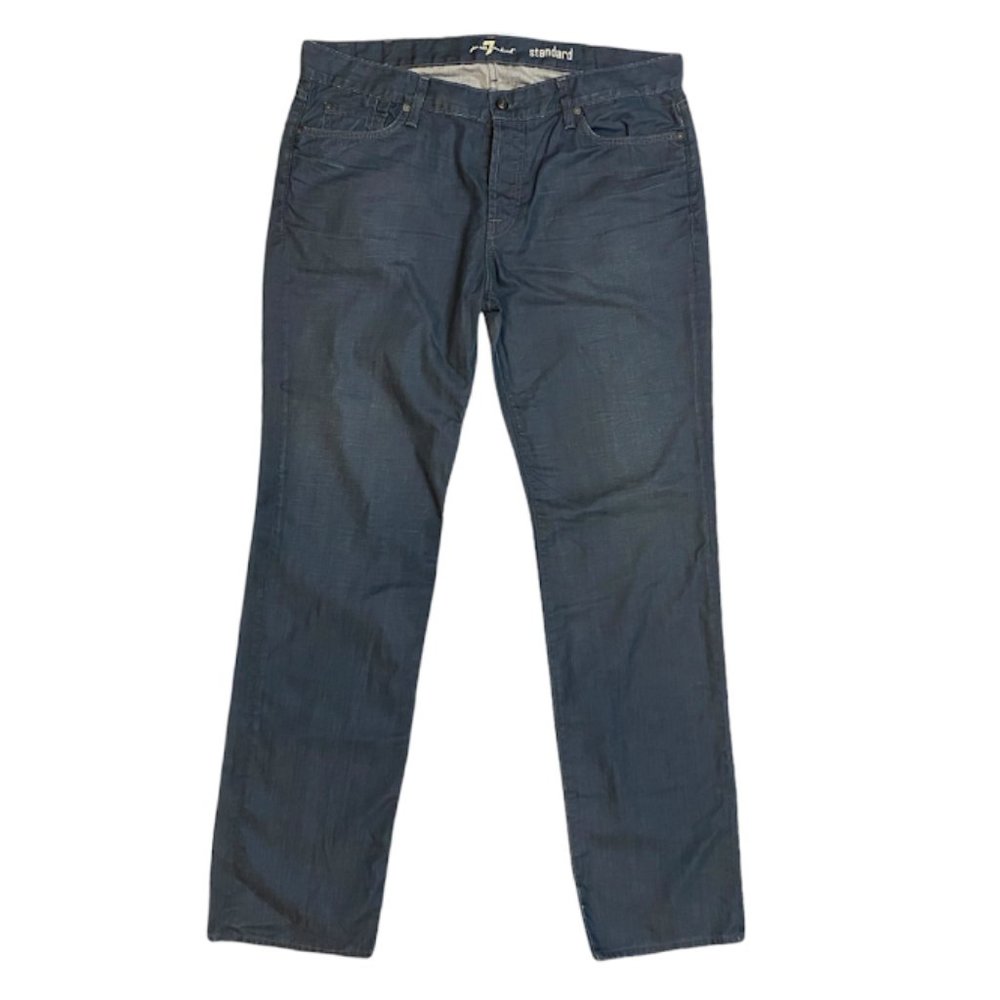 Men's 7 For All Mankind Dark Wash Standard Cut Jeans